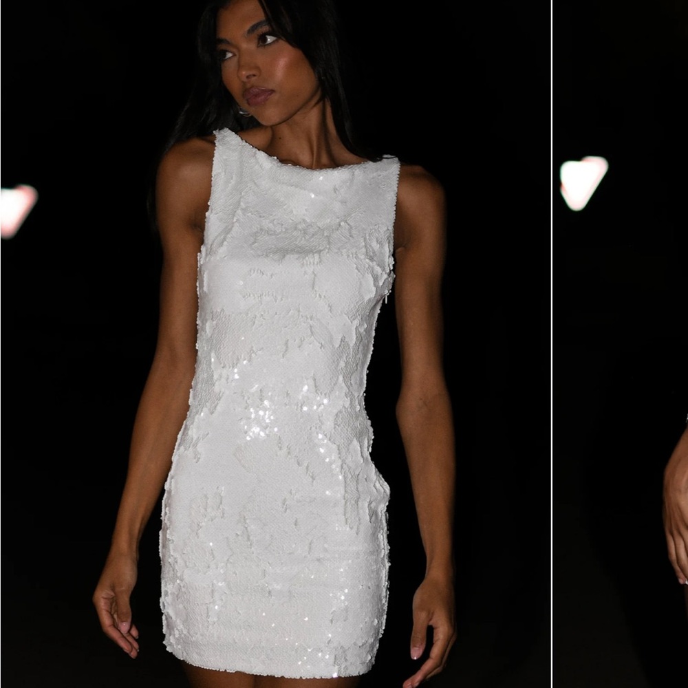 MESHKI AYLA Sequin Mini Dress